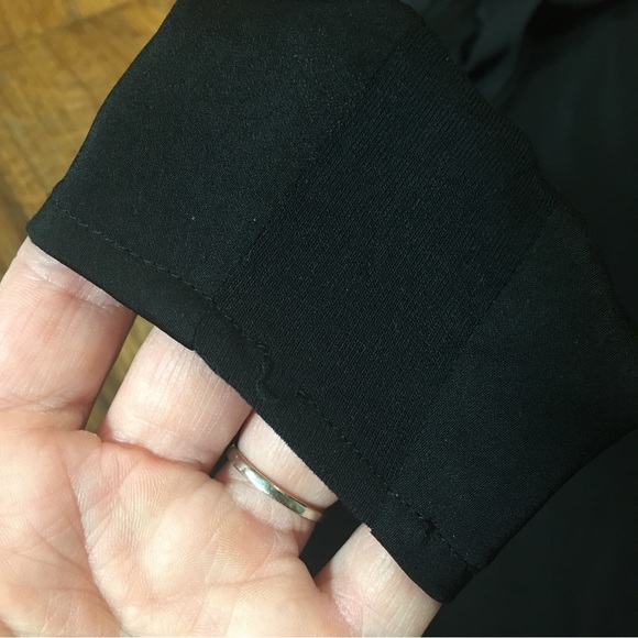 BCBGMaxAzria black blouse size Small - Picture 7 of 10